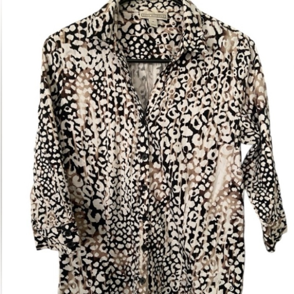 Dana Buchman Leopard Print Top